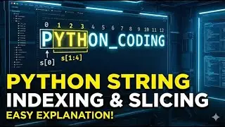 Indexing and slicing of strings in python | Python Series #6
