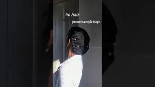 4c hair romantic updo  #protectivestyle #hairupdo #4c