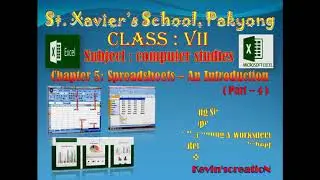 Class 7 Computer Studies Chapter 5 Spreadsheets