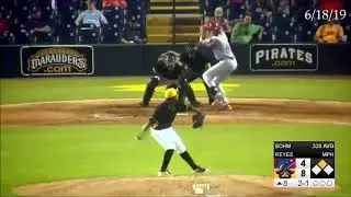 Alec Bohm Home Run 6/18/19 || Clearwater Threshers