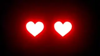 Neon Red Heart Eye Overlay