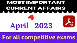 💥🔥4 April current affairs 2023 | current affairs 2022 | Today gk | Constant examGK |💯✔️