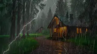 Heavy Rain and Thunder Sounds for Sleeping Fast and Relieving Stress | RainNest Sleep