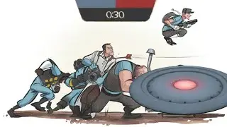 [TF2] tf2 players when the lady says 30 seconds left