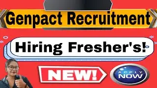 Genpact Off Campus Drive 2023-2024 : Hiring for Freshers as Management Trainee  : Apply Now Online