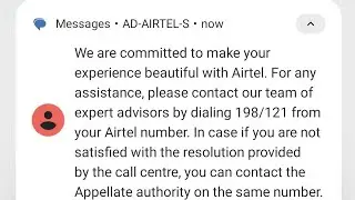 We are committed to make your experience beautiful with Airtel SMS details 