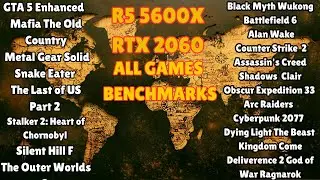 RTX 2060 Ryzen 5 5600X  ALL GAMES BENCHMARKS|AMIRGAMINGYT