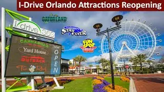 I-Drive Orlando Attractions Reopening | Fun Spot, ICON Park, Starflyer, Gatorland