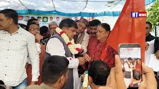 “वसुंधरा राजे ने दिखाया भगवा झंडा, दुष्यंत सिंह की जन संवाद पदयात्रा का दूसरा चरण शुरू Vasundra Raje