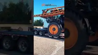 🚜 Lowboy Trailer Shipping Farming Giants Made Easy!