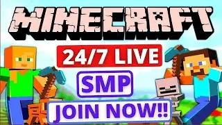 Minecraft Stream gameplay 24/7 Server for Java + PE