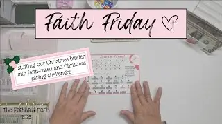 Faith Friday #94 | Faith Based Savings Challenges | Christmas Binder