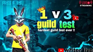 Writer is live !! Guild test is  on !! and also 4v4 and guild vs guild !!