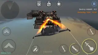 Gunship Battle: FLYING PANCAKE vs. Goliath.