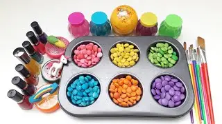 Satisfying Video l Mixing Candy in Color Tray with slime | ASMR | surprise toys #5 | outdoor