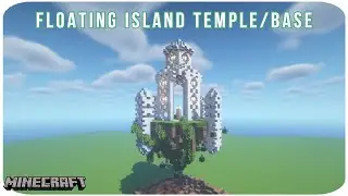 Minecraft speed build : Floating island temple & base