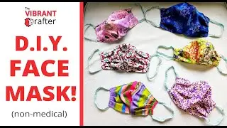 BEST DIY Face Mask Tutorial | Use by itself or to cover N95 medical mask