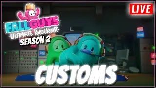 🔴LIVE - FALL GUYS CUSTOMS SEASON 2 HYPE - GREEN Vs BLUE #fallguys #fallguysseason2 #customs