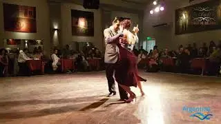 Corina De La Rosa y Alejandro Andrian en Salón Canning