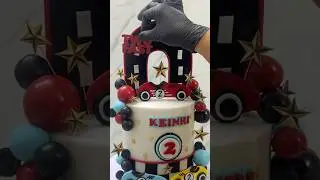 Making fondant road for car race themed #carcake #car #cakedecoration #cakedesign #cakedecorating