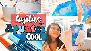 Hojitas cool para tus apuntes✨ ||  agg mas estilo a tus apuntes muy fácil y bonito!✂️