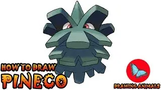 How To Draw Pineco Pokemon | Coloring and Drawing For Kids