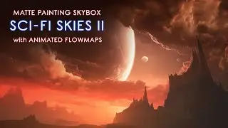 Matte Painting Skybox Pack: SCI FI Skies II UE5