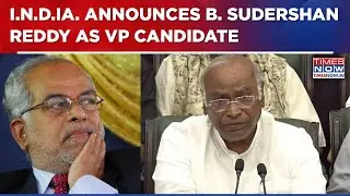 Mallikarjun Kharge Announces B Sudershan Reddy As  I.N.D.I.A Bloc's Vice Presidential Pick Candidate