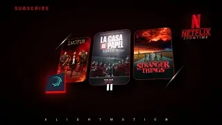 Netflix | alightmotion poster design tutorial after effect