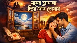 মনের জানালা দিয়ে দেখি তোমায় | Moner Janala Diye Dekhi Tomay | Romantic Bangla Song | Lo-Fi Music 