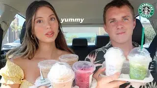 Trying OUR subscribers favorite STARBUCKS drinks!