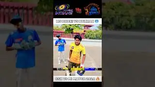 Ms Dhoni vs Jasprit Bumrah 🥵 ( CSK vs MI match highlights 🔥 ) #cricket #msdhoni #shorts