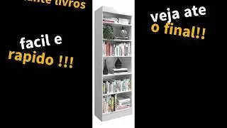 como montar estante para livros