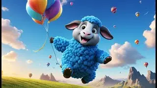 Baa Baa Blue Sheep&rsquo;s Balloon Ride | Fun Adventure Song for Kids | Colorful Balloon Journey