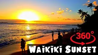 360&deg; Last Sunset Walk of 2019 - Waikiki, Hawaii