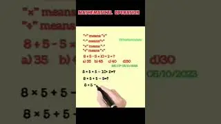 Mathematical operation#exam #exampreparation #reasoning #maths #viral #explore #trendingshorts