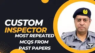 Custom Inspector FPSC Past Papers MCQs | Most Repeated Questions | Exam Preparation 2025