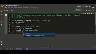Removing Uppercase Letters and Digits from a String || Python Programming