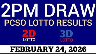 Lotto Result Today 2pm Draw February 24, 2026 Swertres Ez2 PCSO Live Result