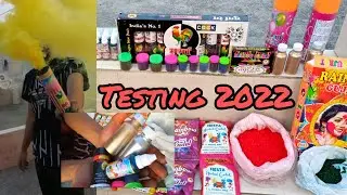 Testing different types of Holi items | Holi stash Testing #harshrohillavlogs #holiitems #holi2022