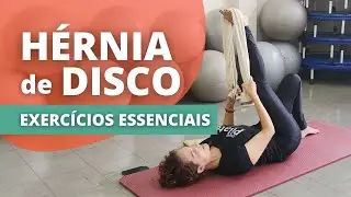 PILATES PARA HÉRNIA DE DISCO│Exercícios toalhas de banho:  PILATES EM CASA