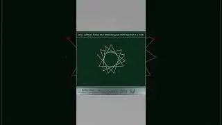 How to Draw a Fifteen Pointed Star - Pentadecagram (15/2 -15/3 -15/4 -15/5 -15/6 and 15/7) #shorts