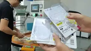 Blister sealing packing machine clamshell card sealer with autonomous reclaiming put card robots