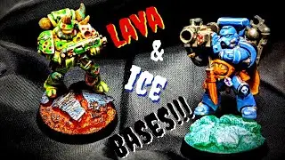 Casting Epoxy Ice and Lava Bases