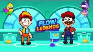 Flow Legends - All Levels 1-10 - Android Walkthrough - Funny Brain Puzzle Game