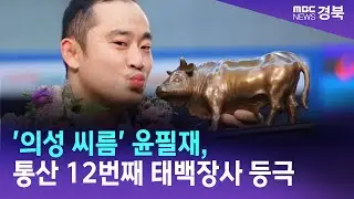 '의성 씨름' 윤필재, 통산 12번째 태백장사 등극 / 안동MBC