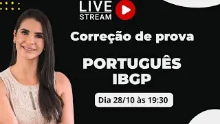 Correção de questões  de Português da IBGP grátis .
