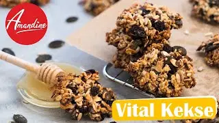 Vitalgebäck selber machen | Knusprige Vital Kekse Rezept | gesunde und einfache Körnerkekse