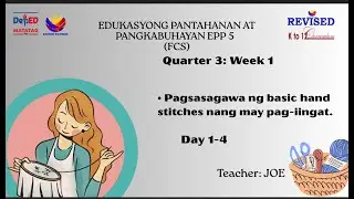 Epp5 Quarter3 Week 1 Pagsasagawa ng Basic Hand Stitches