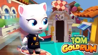 Talking Tom Gold Run - Agent Angela Dominates Medieval World & Venice Canals! 🌟